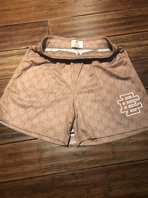 gucci shorts mens|eric emanuel Gucci brown shorts.